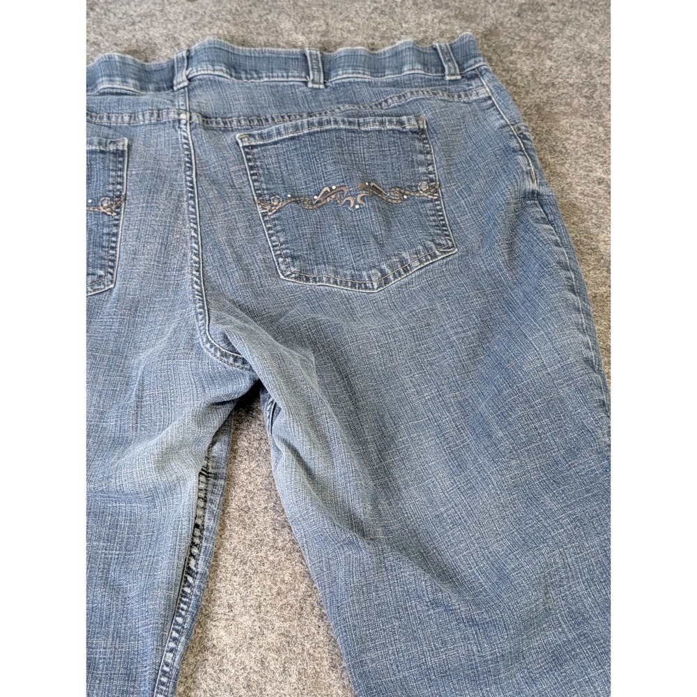 Riders by Lee Womens 24W M Midrise Bootcut Jeans Medium Wash Denim 157HBW3 - Picture 8 of 12
